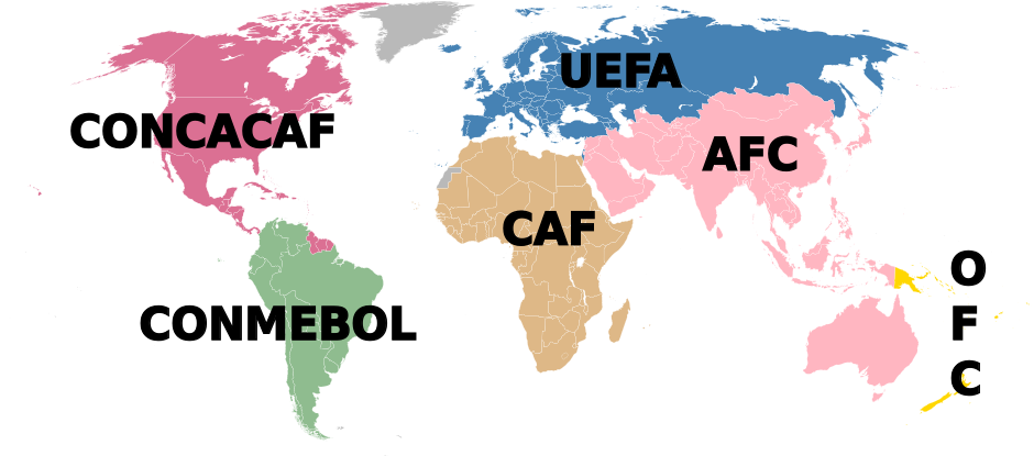 mapa FIFA