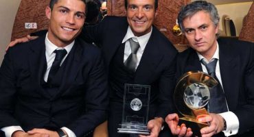 Mendes con Cristiano y Mourinho Jorge Mendes intermediario de futbolistas