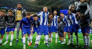 celebracion victoria partido Champions FC Porto partido de fútbol de Champions League FC Porto