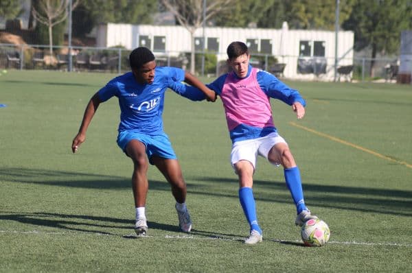 intensidad en entrenamientos academia de fútbol