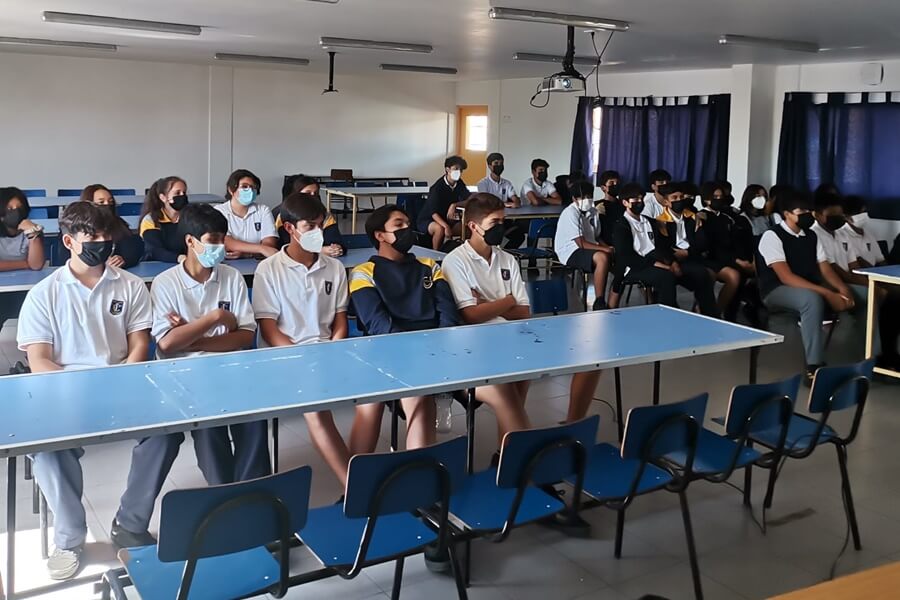 CHILEAN FOOTBALLER EXPLAINS HIS EXPERIENCE AT THE SIA ACADEMY AT THE JUNIOR COLLEGE IN ARICA