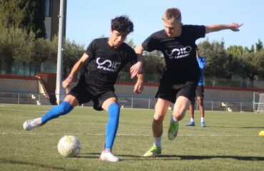 camp de football en hiver