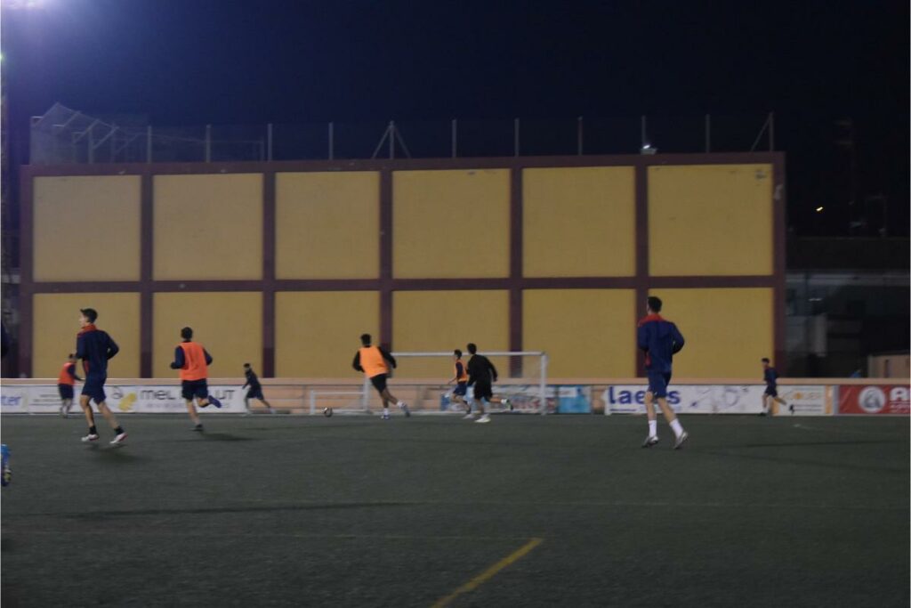 football tryout during SIA Academy Christmas Camp