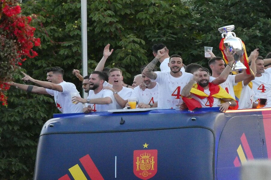 Celebración de la cuarta Eurocopa de España.