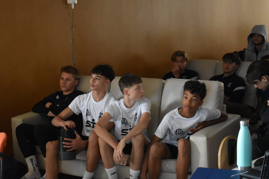 The importance of the first touch in football.